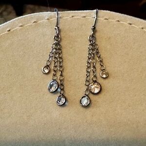 Silpada 925 Sterling Silver Cubic Zirconia Marvel Earrings W2793